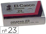 Agrafes El Casco Galvanizados, Caixa 1000 - N. 23
