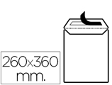Envelope Bolsa Branco 260x360 mm com Aba em Tira de Silicone Papel Offset 100 gr Caixa de 250 Unidades