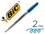 Marcador Bic Velleda para Quadro Branco - Azul Ponta Redeonda 2 mm