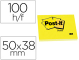 Bloco de Notas Adesivas Post-it Amarelo 50 X 38 mm
