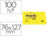 Bloco de Notas Adesivas Post-it Post-it Amarelo 76 X 127 mm