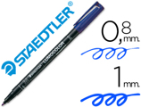 Marcador Staedtler Lumocolor Retroprojeção 317-3 Ponta 0,8-1 mm Azul