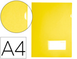 Bolsa Dossier Din A4 Polipropileno 180 Microns Amarelo Fluor Opaco