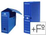 Caixa para Arquivo Definitivo Liderpapel Polipropileno Azul Formato 387x275x105 mm