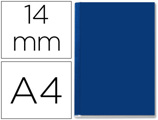 Capa de Encadernação Leitz Opaca Rigida Lombada C de 14 mm Azul de 106 a 140 Folhas