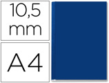 Capa de Encadernação Leitz Opaca Rigida Lombada B de 10,5m Azul de 71 a 105 Folhas