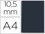 Capa de Encadernação Leitz Opaca Rigida Lombada B de 10,5mm Preta de 71 a 105 Folhas