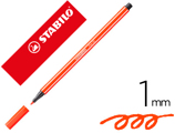 Marcador Stabilo Aguarelavel Pen 68 Vermelhao 1 mm