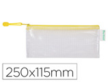 Bolsa Multiusos Tarifold Pvc 250x115 mm Abertura Superior com Fecho Porta Esferográfica e Correia Cor Amarelo