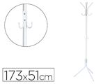 Bengaleiro Metálico Q-connect Branco 8 Suportes 173x51 cm