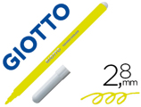 Marcador Giotto Turbo Color Lavavel com Ponta Bloqueada Unicolor Amarelo