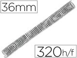 Espiral Q-connect Metálica 64 5:1 36mm 1,2mm Caixa de 25 Unidades