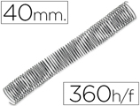 Espiral Q-connect Metálica 64 5:1 40mm 1,2mm Caixa de 25 Unidades