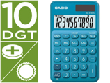 Calculadora Casio sl-310uc-bu Bolso 10 Digitos Tax +/- Tecla Duplo Zero Cor Azul