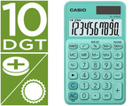 Calculadora Casio sl-310uc-gn Bolso 10 Digitos Tax +/- Tecla Duplo Zero Cor Verde