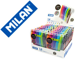 Esferográfica Milan p1 Retrátil 1 mm Touch Mini Estojo de 7 Unidades Cores Sortidas