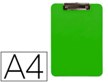Prancheta Q-connect Plástico Din A4 Verde 2,5mm