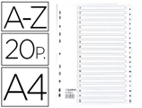 Separadores Exacompta Cartolina Branca A-z Conjunto de 20 Separadores Din A4 11 Furos