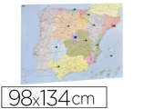 Mapa de Parede Faibo Espanha e Portugal Plastificiado Enrolado 98x134 cm