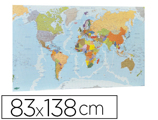 Mapa de Parede Faibo Plastificado Enrolado 83x138 cm