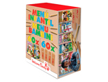 Kit para Pintar Welcome Family com 60 Cadernos para Colorir e 60 Caixas de 4 Lápis de Cores Sortidas