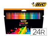 Marcador Bic Color Up Estojo de 24 Cores Sortidas