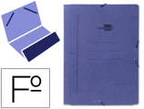 Pasta de Elásticos Folio com Bolsa Azul