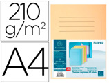 Classificador Cartolina com 3 Abas Exacompta Din A4 Impresa Creme 210 gr