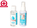 Gel Hidroalcoolico Higienizante Pack Bacterigel Frasco Spray 60 Ml + Desinfetante de Superficies e Mobiliario Germosan F