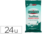 Toalhita Desinfetante Sanytol Biodegradavel Pacote de 24 Unidades