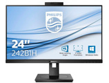 Monitor Philips 242b1h 23,8\" 16:9 Ips 1.920 Px Regulável em Altura com Web-cam Integrada Cor Preta