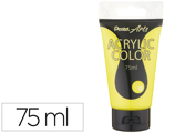 Tinta Acrilica Pentel em Tubo de 75 Ml Cor Amarelo Limão