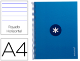 Caderno Espiral A4 Micro Antartik Capa Forrada 80f 90 gr Horizontal 1 Banda 4 Furos Cor Azul Escuro
