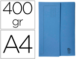 Subpasta Cartolina Exacompta Clean Safe Pocket Horizontal Din A4 Con 2 Abas Azul 400 gr Pack de 5 Unidades