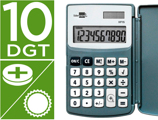 Calculadora de Bolso xf15 10 Digitos com Capa Solar e Pilhas Cor Cinza 123x75x12 mm