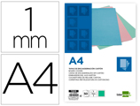 Capa de Encadernação Cartão A4 1 mm Verde Menta Embalagem de 50 Unidades