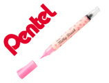 Pincel Pentel Milky Brush Cor Pastel Rosa