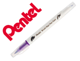 Pincel Pentel Brush Sign Pen com Ponta Dupla Cor Violeta