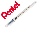 Pincel Pentel Brush Sign Pen com Ponta Dupla Cor Cinza Claro