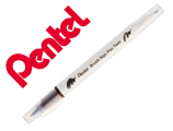 Pincel Pentel Brush Sign Pen com Ponta Dupla Cor Castanho Escuro
