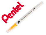 Pincel Pentel Brush Sign Pen com Ponta Dupla Cor Amarelo