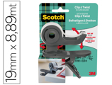 Desenrolador Scotch Clip & Twist Inclui 1 Fita Scotch Magic 8,89 mt X 19 mm