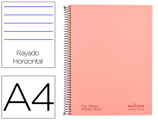 Caderno Espiral Navigator A4 Tapa Dura 80h 80gr Horizontal Color Rosa