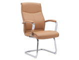 Cadeira de Escritorio Q-connect Imit de Pele Base Metal Alt Max 1050 mm Larg 630 mm Prof 650 Cor Creme