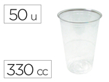 Copo de Plástico Transparente 330 Cc Pack de 50 Unidades