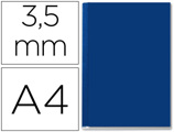 Capa de Encadernação Leitz Opaca Rigida Lombada AA de 3,5mm Azul de 10 a 35 Folhas