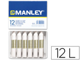 Lápis de Cera Manley 12 Unidades Branco