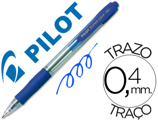 Esferográfica Pilot Super Grip Azul -retrátil -com Grip-tinta Base de óleo