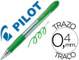 Esferográfica Pilot Super Grip Verde -retrátil -com Grip-tinta Base de óleo