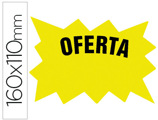 Etiqueta Cartolina Amarela Fluo 160x110mm para Marcar Preços Pack 50 Unidades